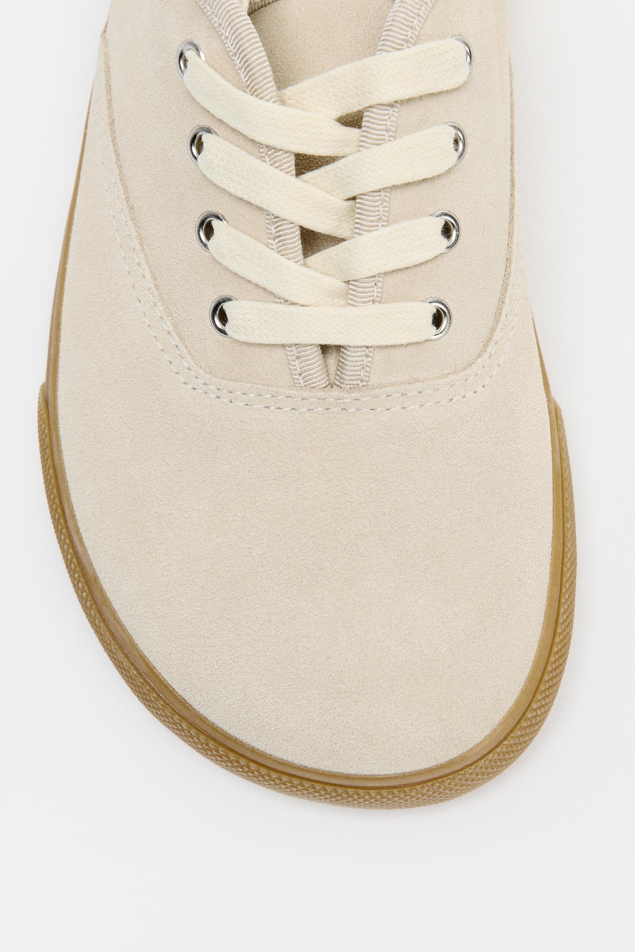 BAREFOOT SPLIT LEATHER SNEAKERS