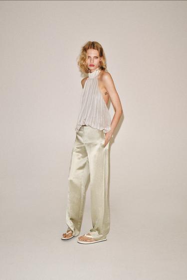 PANTALON DROIT EN LIN ZW COLLECTION - Pierre de Zara - Image 6