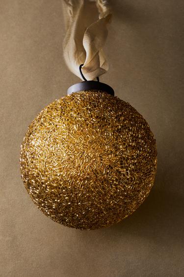 SHINY CHRISTMAS TREE BAUBLE ORNAMENT — Golden 1