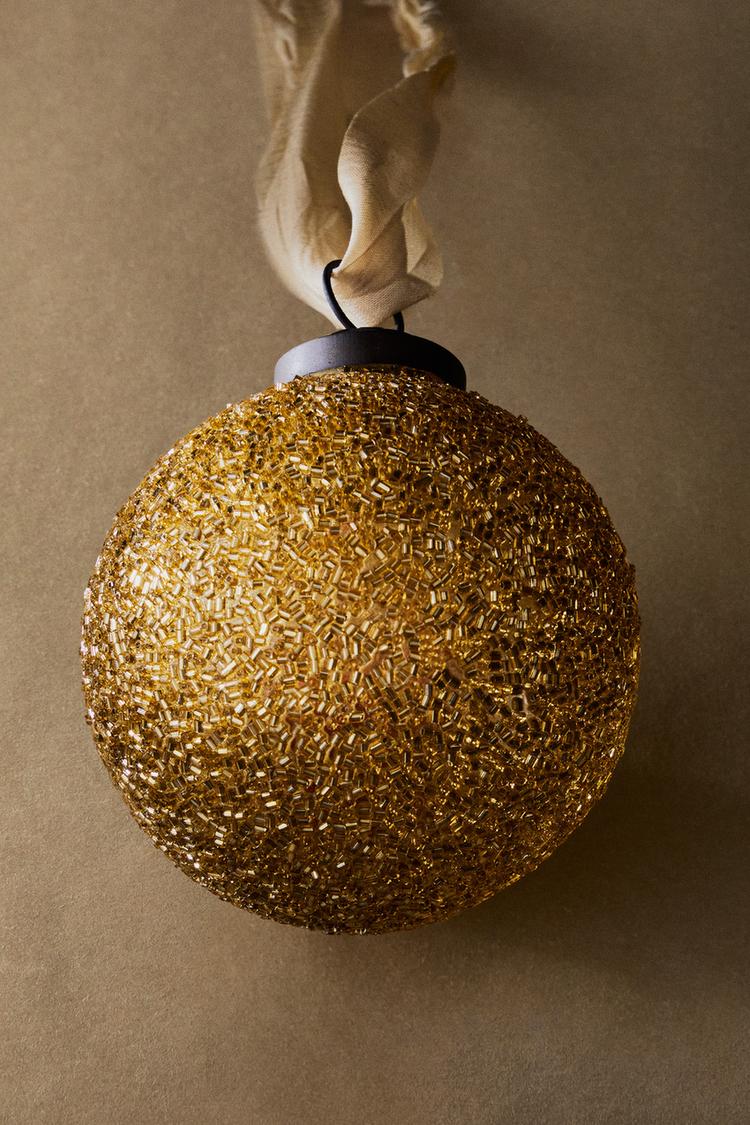 SHINY CHRISTMAS TREE BAUBLE ORNAMENT — Golden