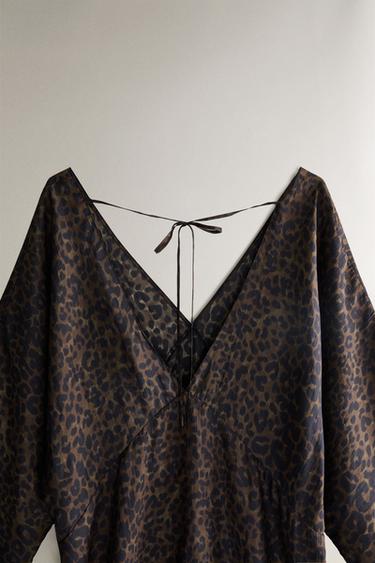 ROBE CAFTAN PLAGE IMPRIMÉ ANIMAL - Leopard de Zara - Image 5