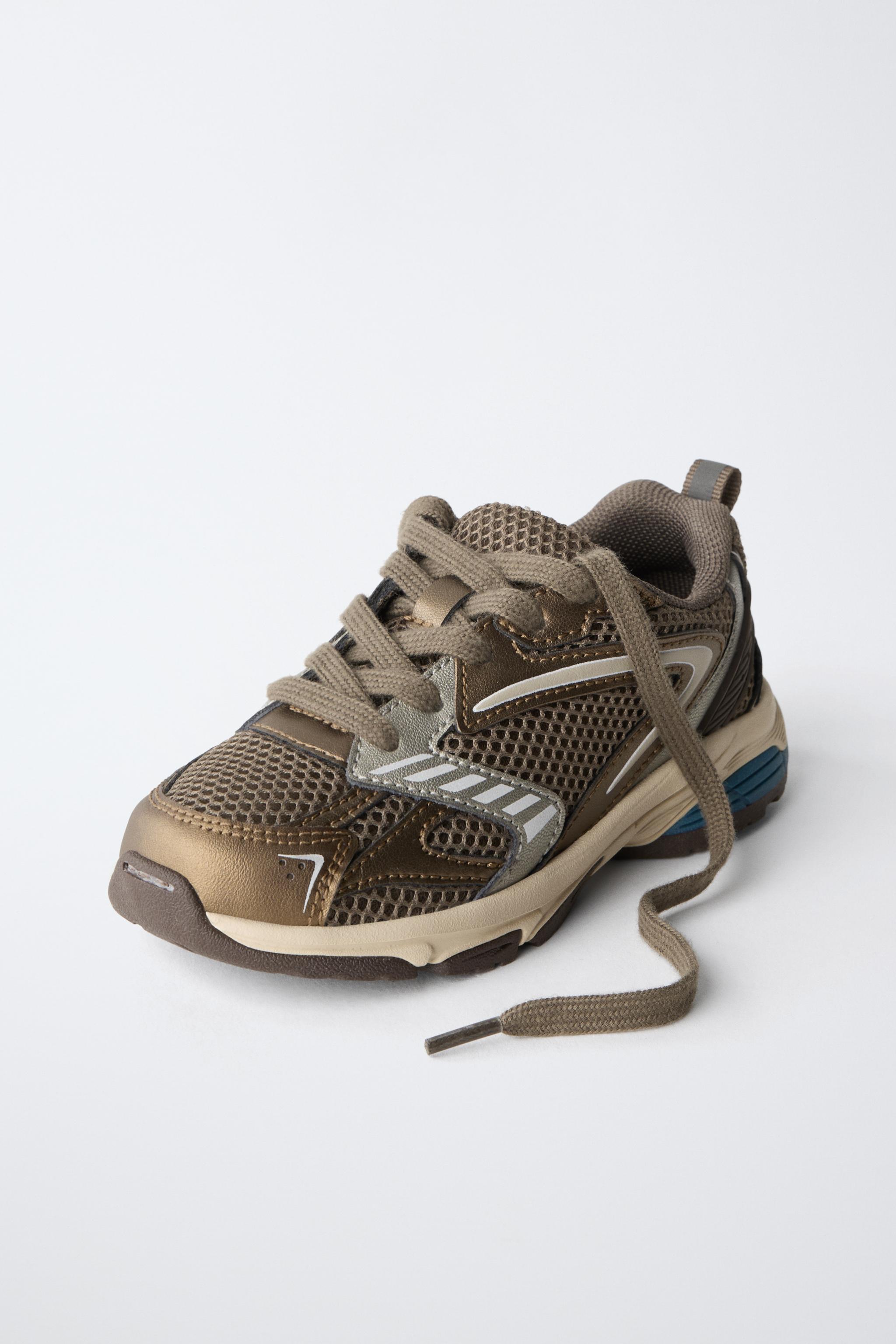 METALLIC SNEAKERS - Bronze | ZARA Canada