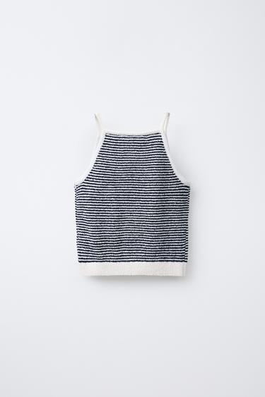STRIPED TOWEL-FEEL TOP - striped by Zara - Image 1