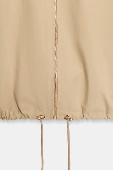 BLOUSON À CAPUCHE AMOVIBLE - Marron clair de Zara - Image 9