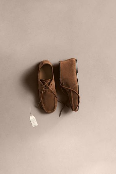 LIMITED EDITION LEATHER BOOTS - Brown by Zara