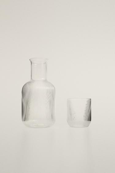 ENSEMBLE BOUTEILLE ET VERRE BOROSILICATE (ENSEMBLE DE 2) - Transparent de Zara - Image 1
