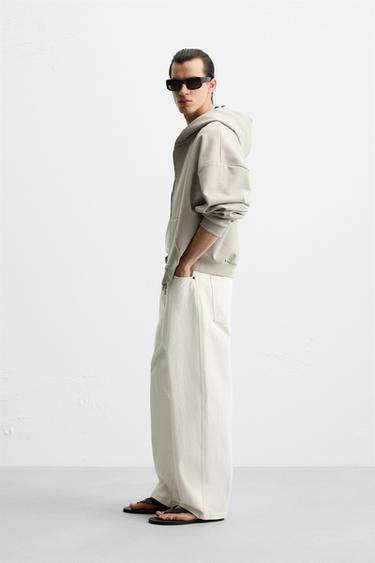 BOXY FIT TECHNICAL HOODIE - Mid-grey by Zara - Image 3