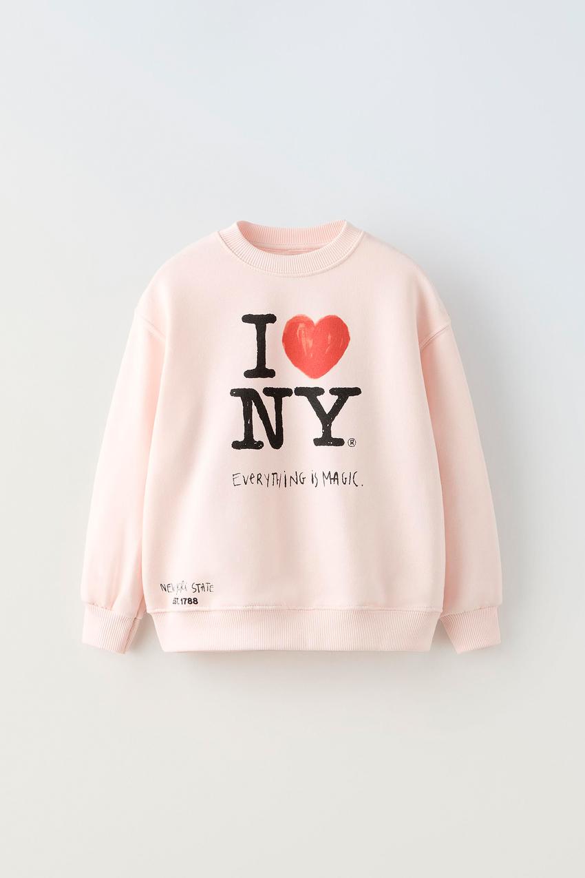 I LOVE NY ® スウェットシャツ - ピンク | ZARA Japan / 日本