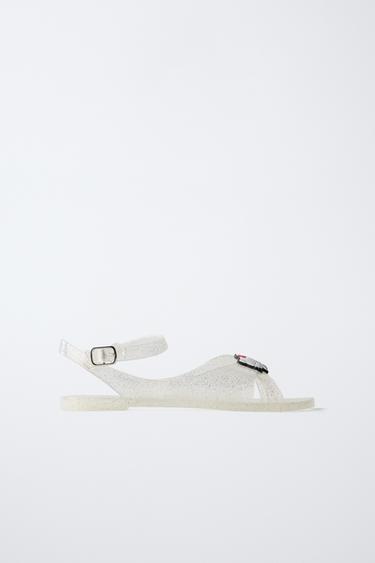 HELLO KITTY © SANRIO POOL SANDALS - Clear by Zara