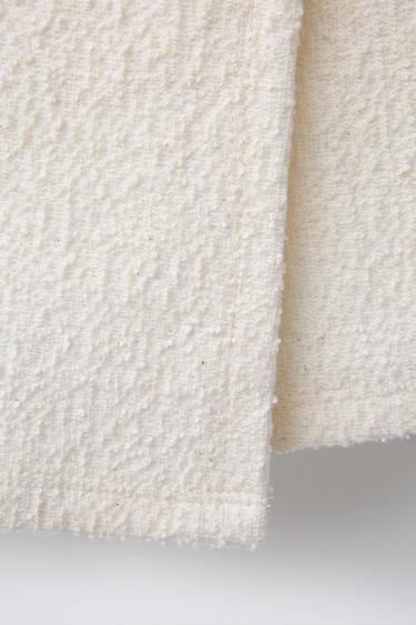 JUPE-SHORT TEXTURÉE - Écru de Zara - Image 3