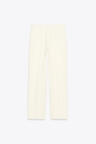 PANTALON TAILLE BASSE ZW COLLECTION - Écru de Zara - Image 6