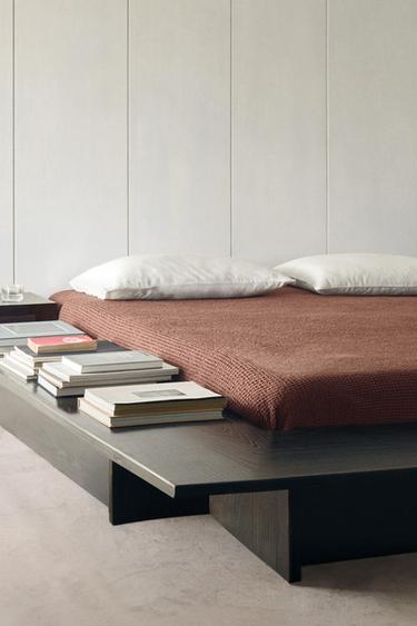 Zara MINI WAFFLE BEDSPREAD - Pink