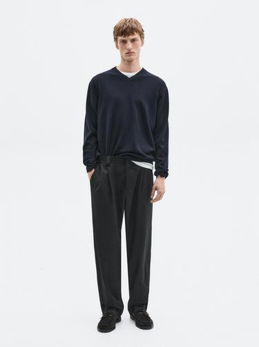 Zara Flannel suit trousers - LIMITED - Black