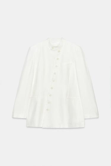 ZW COLLECTION SAKO S DVOUŘADÝM ZAPÍNÁNÍM NA KNOFLÍKY - Přírodní od Zara