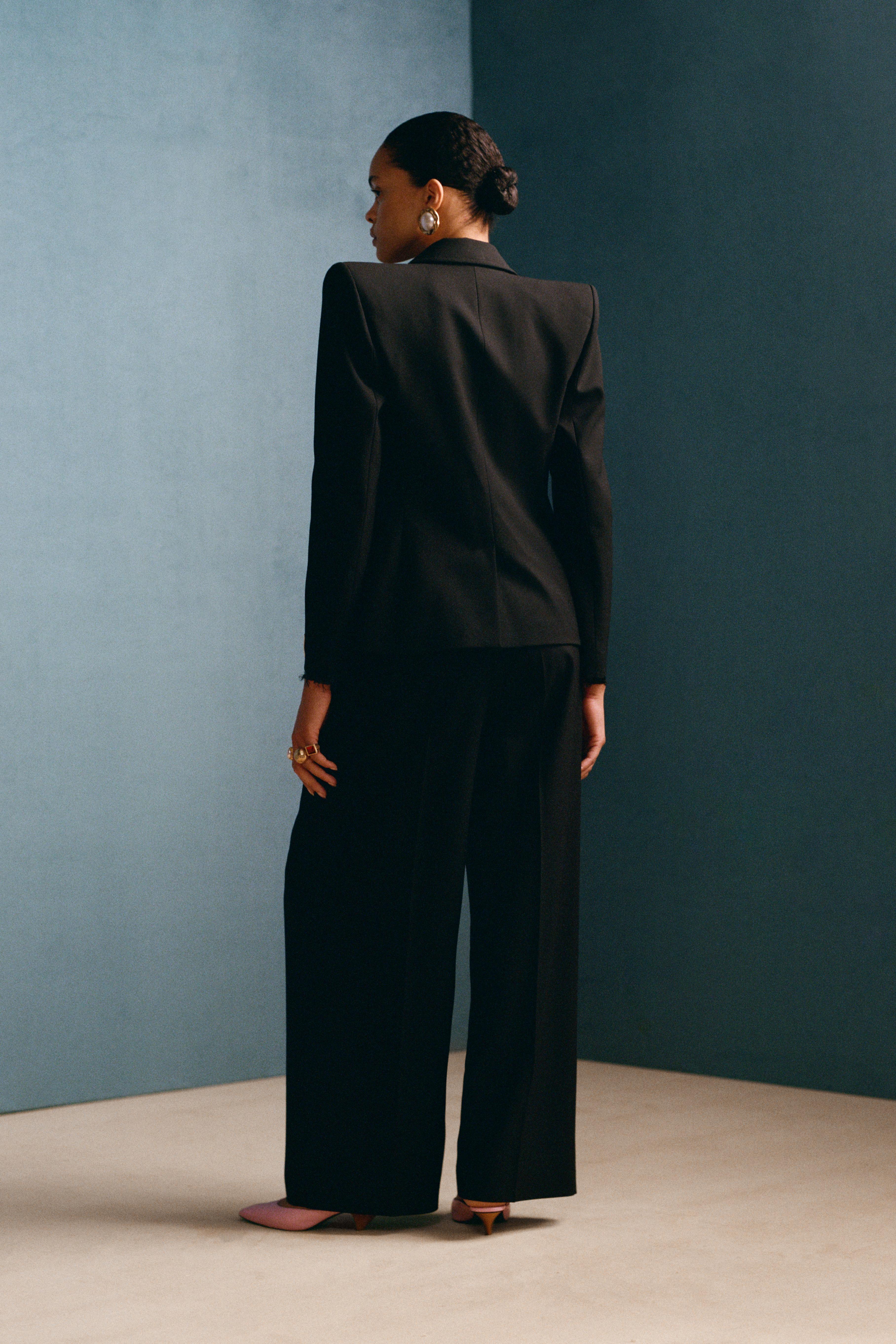 FITTED BLAZER WITH WOOL SHOULDER PADS WILLY CHAVARRIA X ZARA