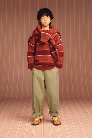 JERSEY PUNTO RAYAS - Rojo de Zara