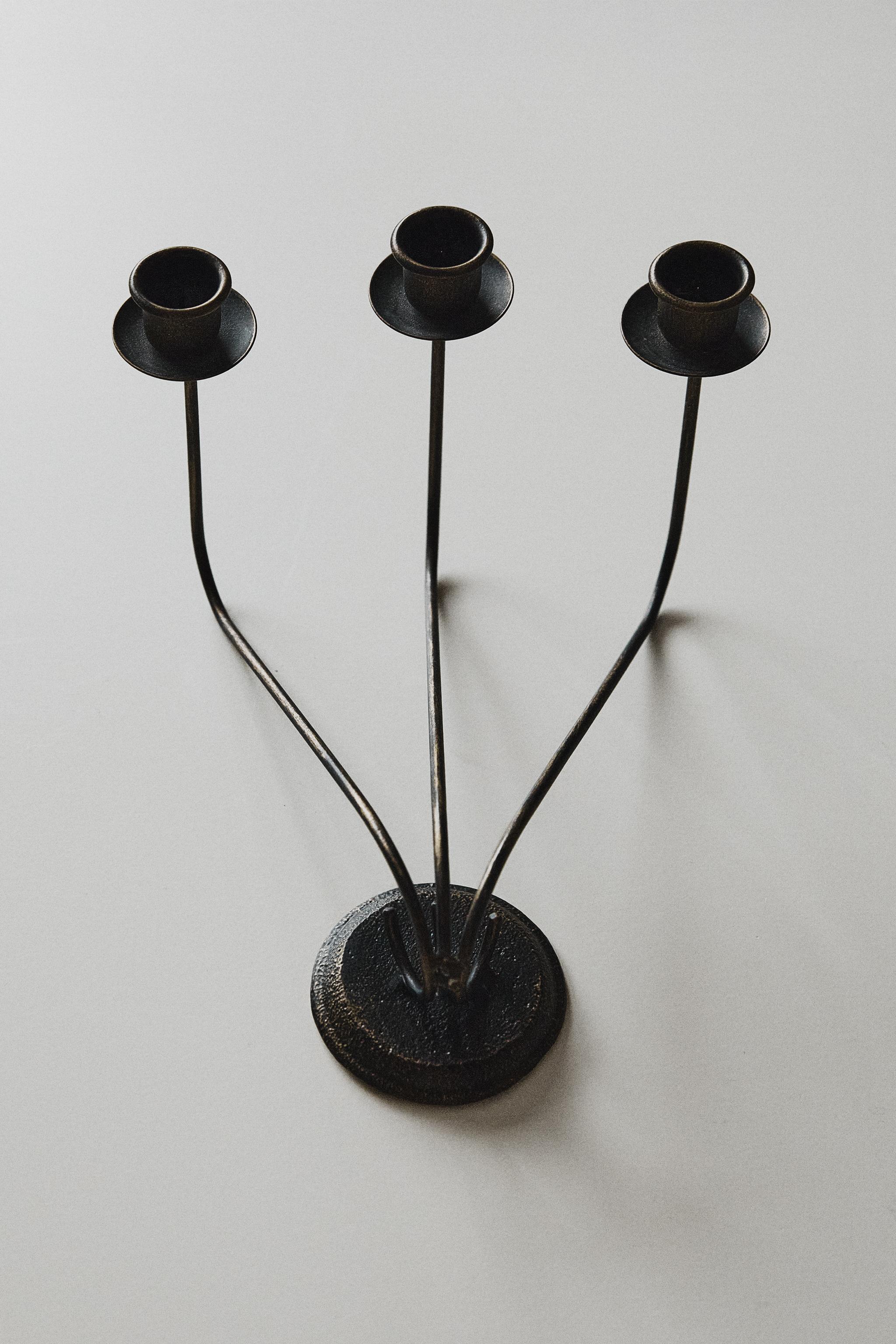 CHANDELIER TRIPLE EN FER