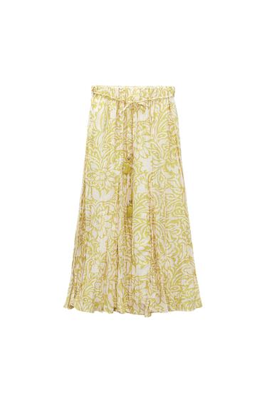 PRINTED MIDI SKIRT