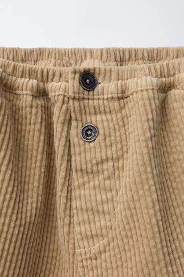 PANTALON EN VELOURS CÔTELÉ ÉPAIS - Bis de Zara - Image 2