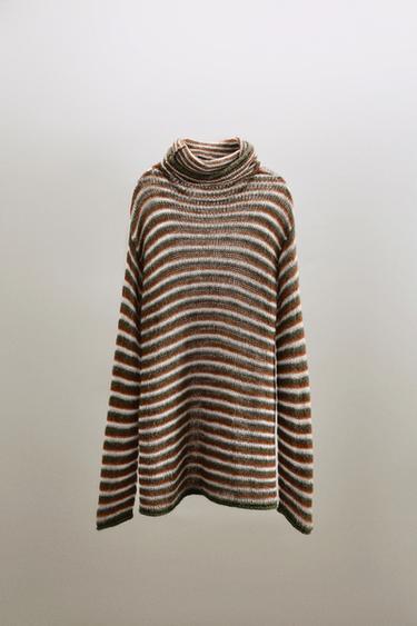 PULL EN MAILLE RAYÉ - Multicolore de Zara - Image 1