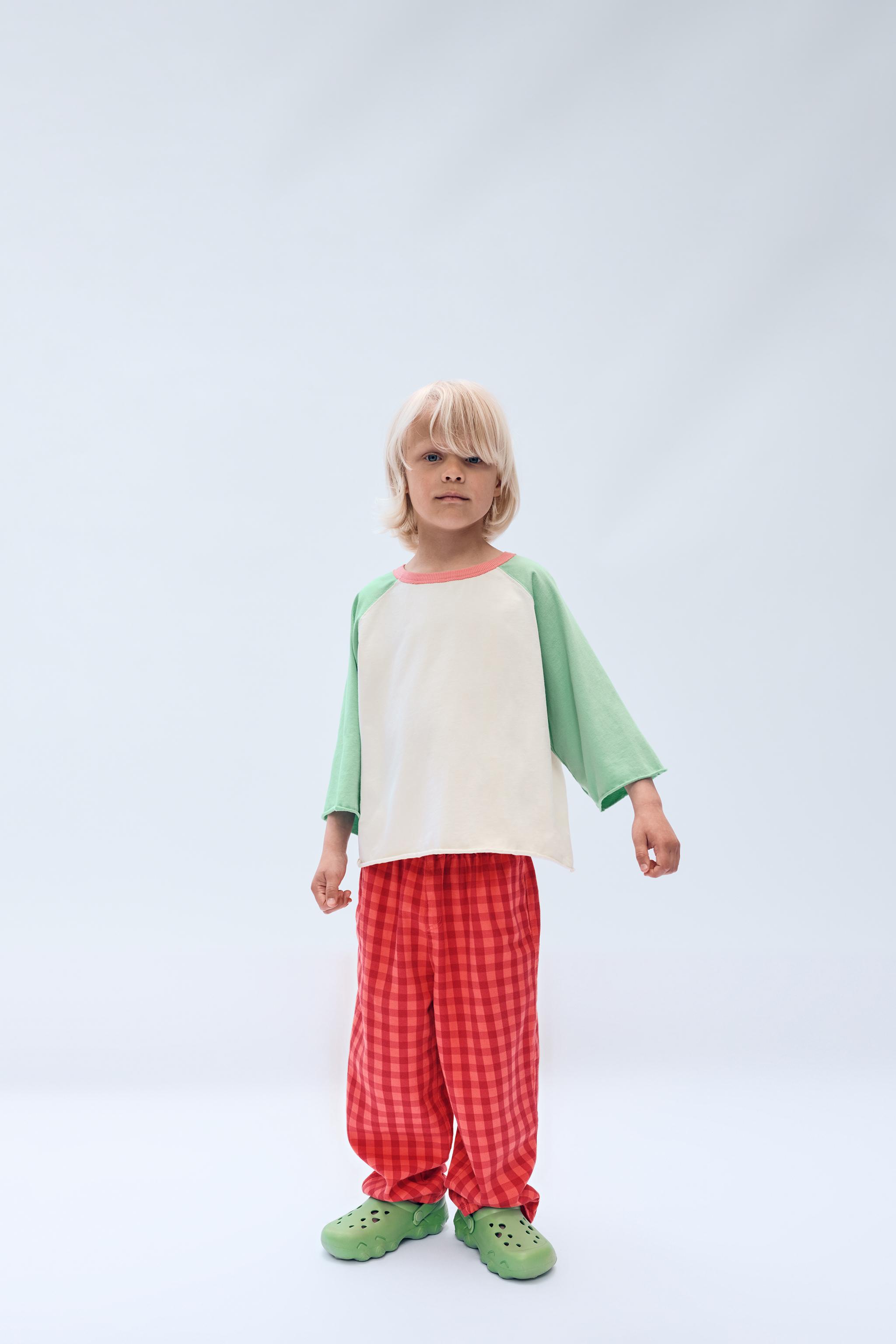 PANTALON BAGGY À CARREAUX VICHY ÉDITION LIMITÉE (2-14 ANS)