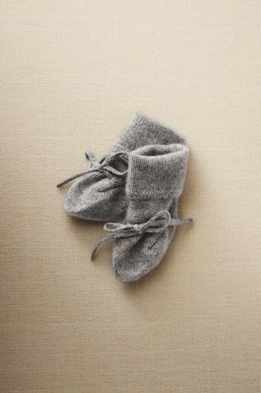 CASHMERE BABY BOOTIES - Grey by Zara - Image 5