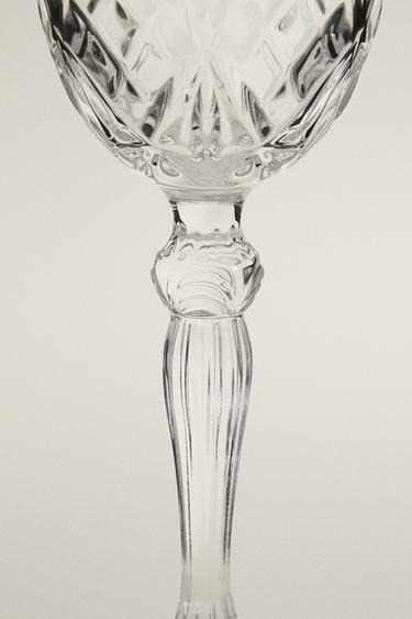 VERRE À VIN TAILLÉ CRISTALLIN - Transparent de Zara - Image 2