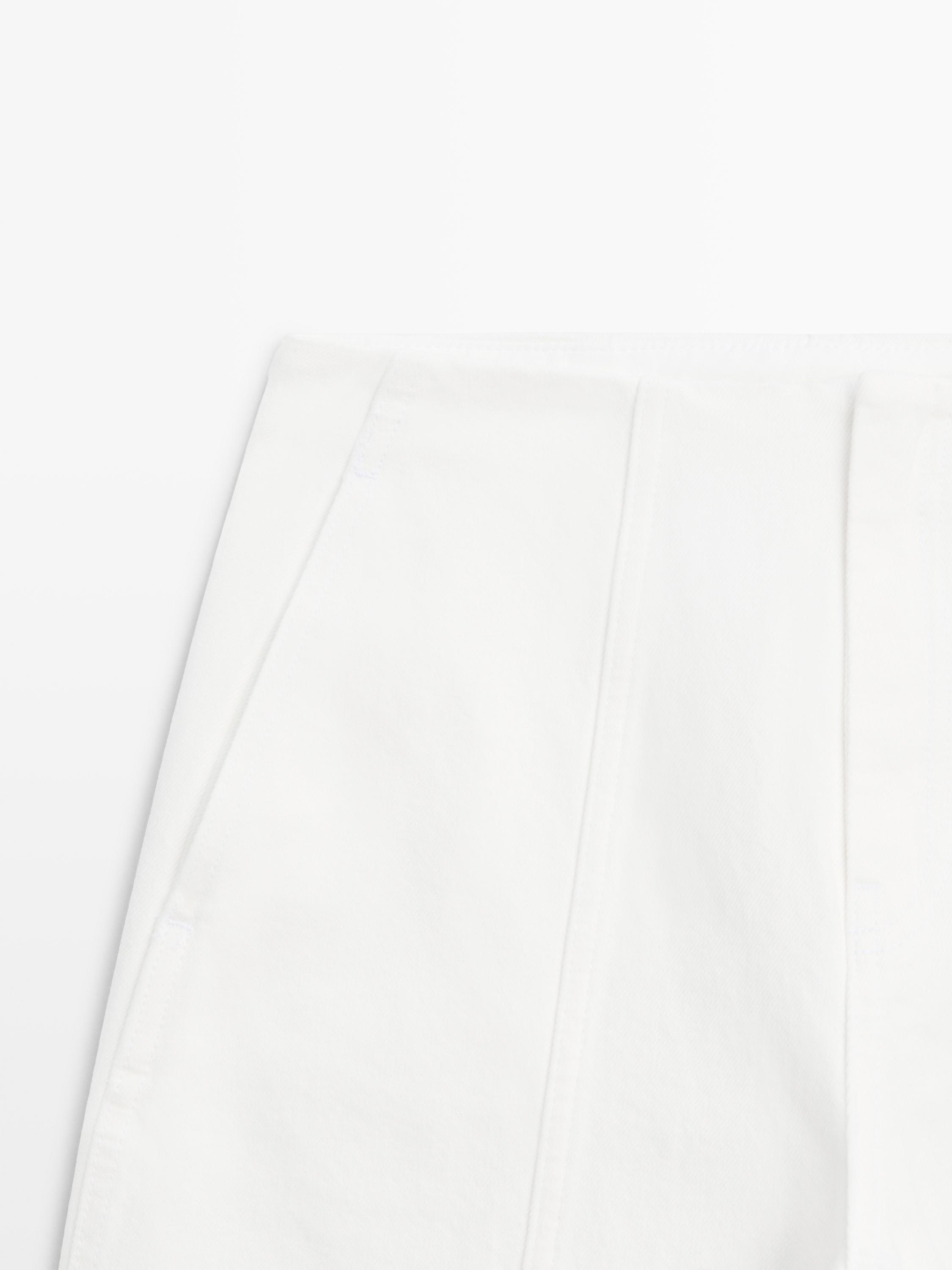 Jean barrel fit coutures apparentes