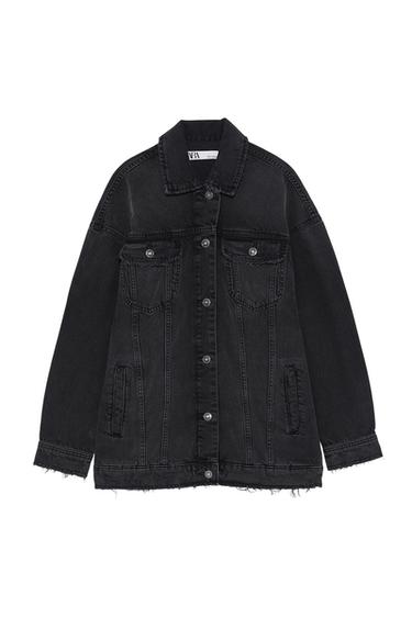 OVERSIZED RIPPED DENIM JACKET