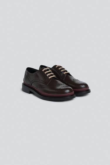 LEATHER SHOES — Brown 1