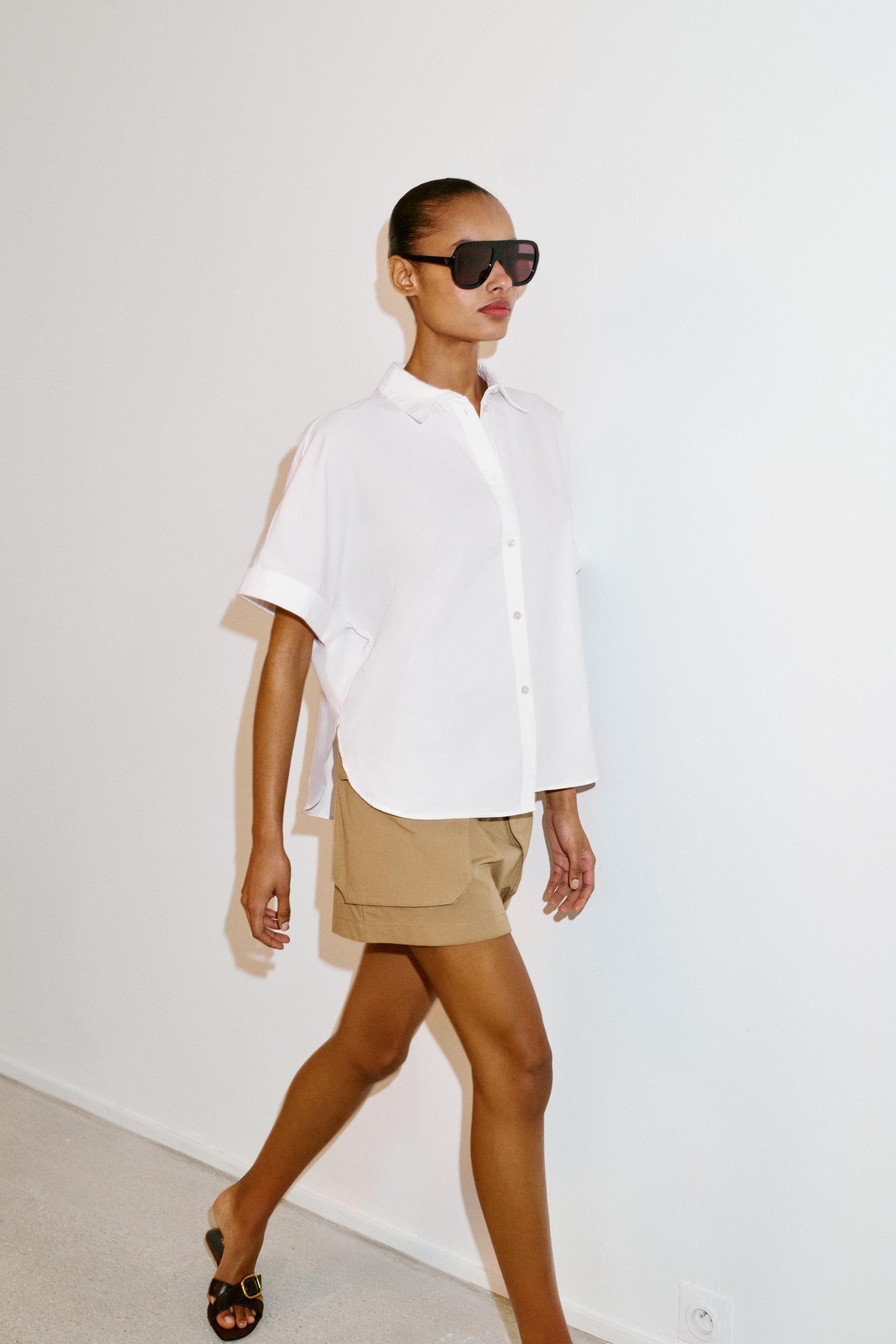 SHORT SLEEVE POPLIN SHIRT