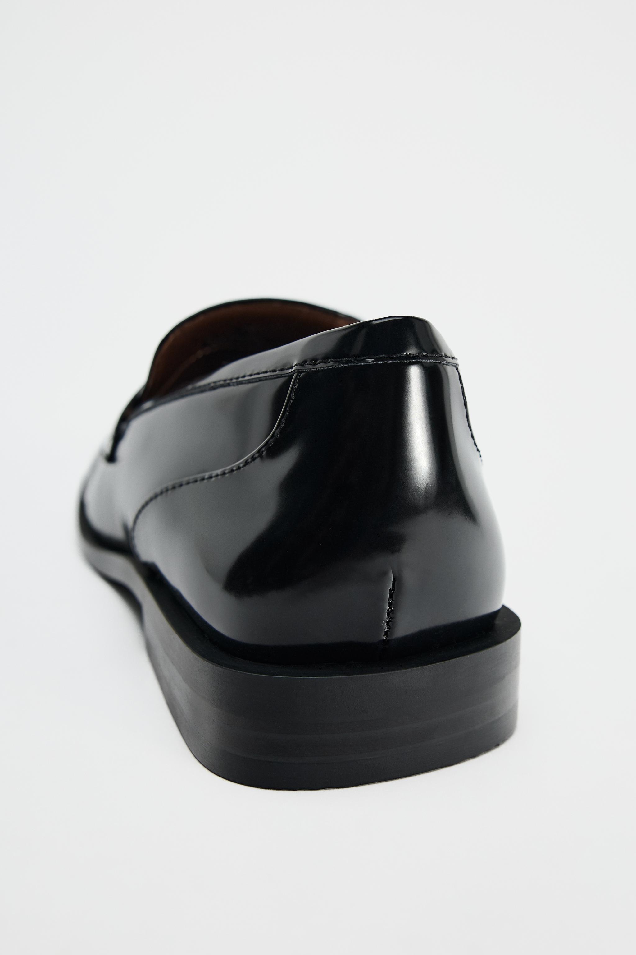 Black loafers shops zara