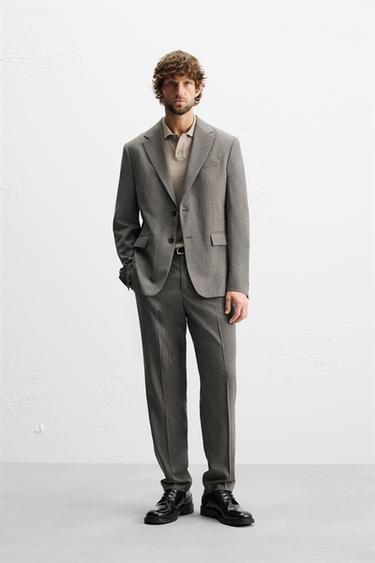 КОСТЮМНЫЕ БРЮКИ — РЫЖЕВАТО-КОРИЧНЕВЫЙ от Zara — изображение 0
