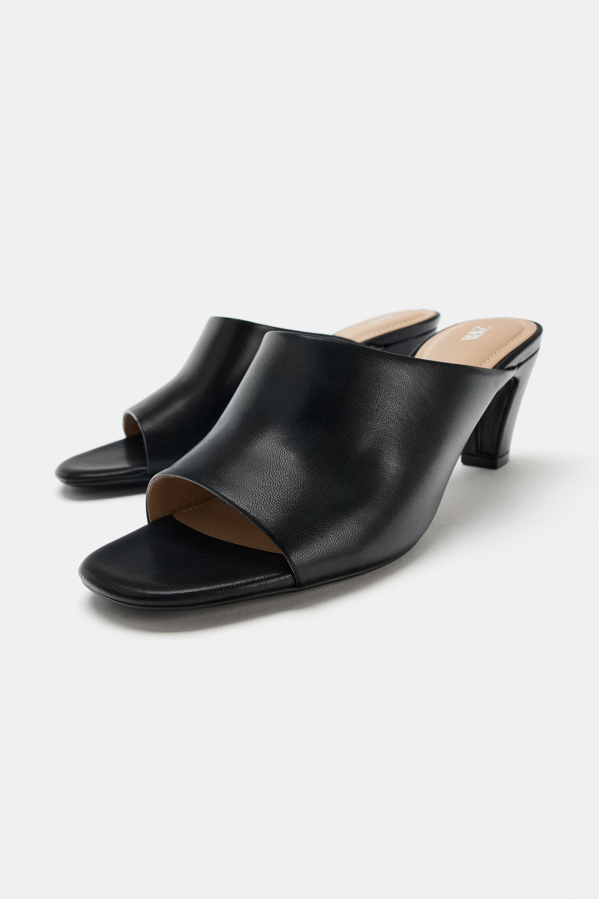 ヒールミュールサンダル - ブラック | ZARA Japan / 日本