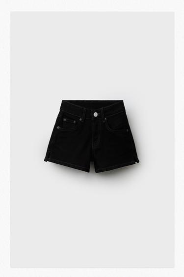 DENIM BERMUDA SHORTS - Black by Zara