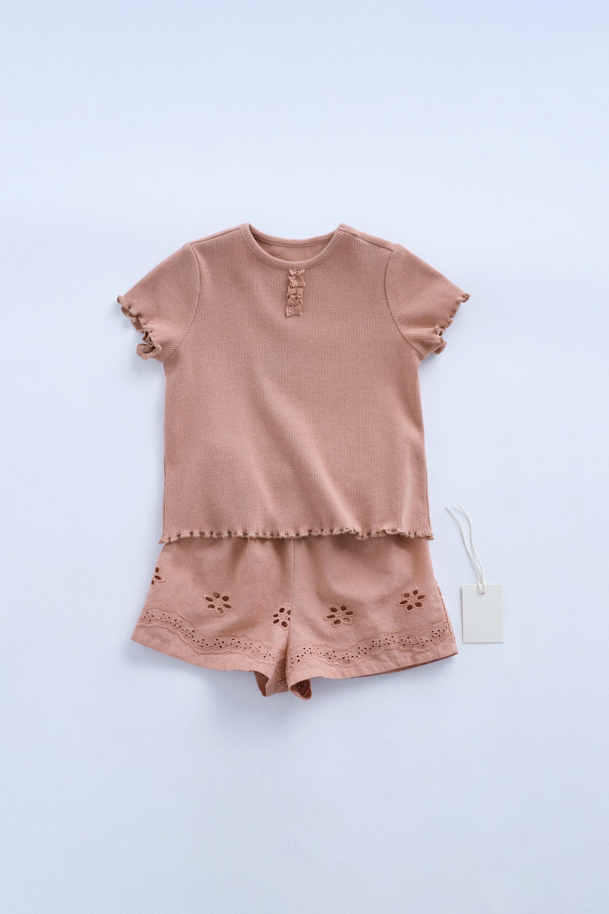 ZARA TIMELESS - 花柄刺繍パジャマ - ブラウン | ZARA Japan / 日本