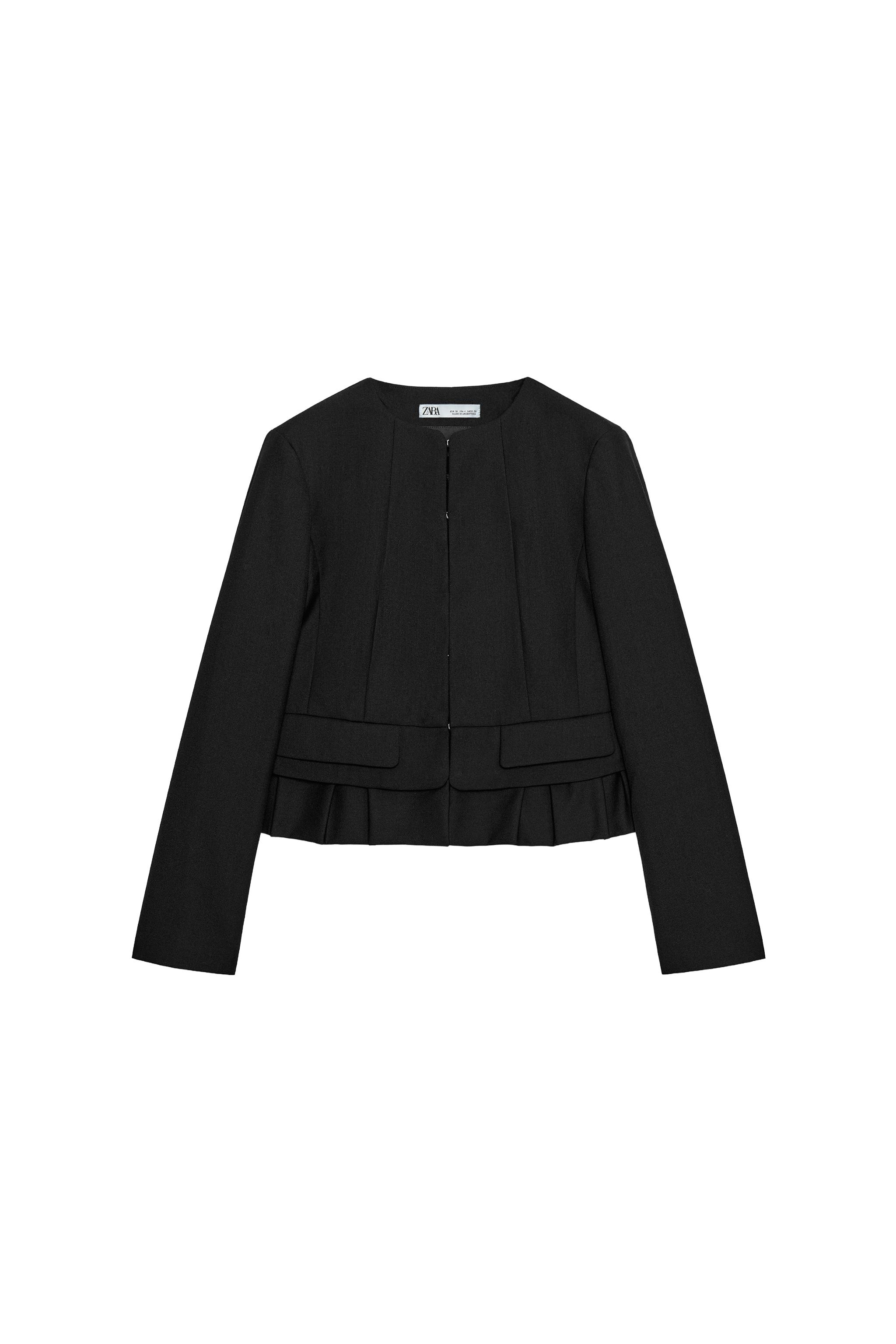 CHAQUETA CORTA CON LANA ZW COLLECTION