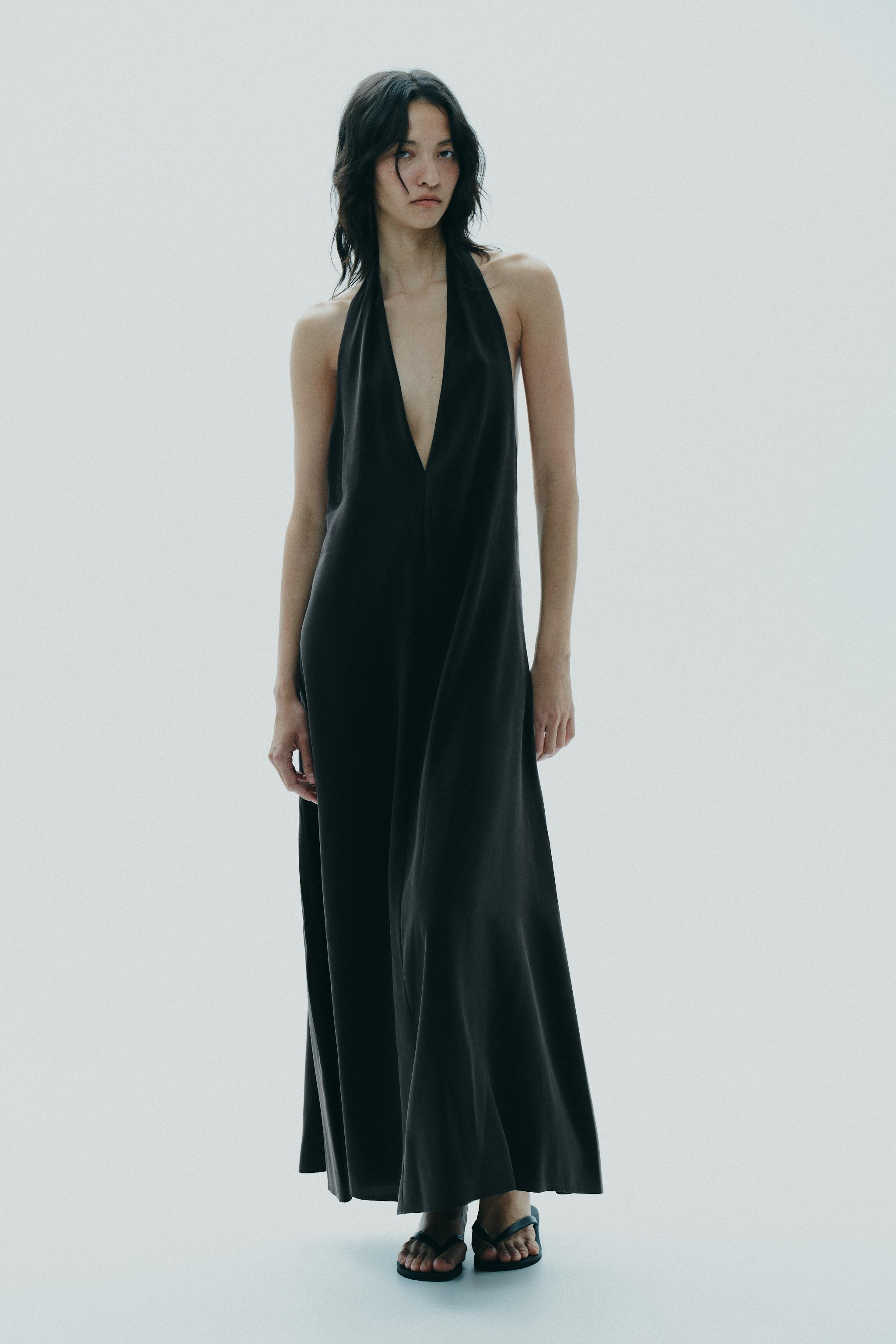 ZARA フルイド ホルターネック ワンピース 6929/088 レディースホルターネックドレスワンピース | ZARA 日本