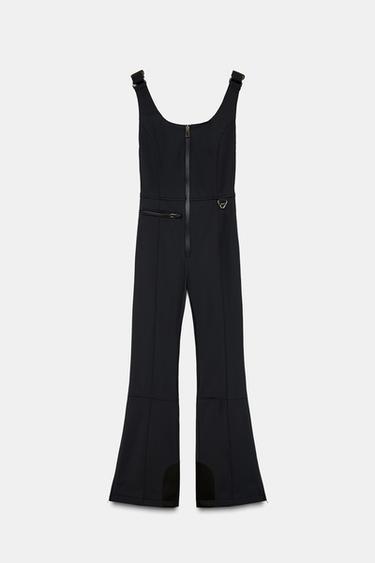 WATER-RESISTANT WINDPROOF RECCO® TECHNOLOGY SKI COLLECTION DUNGAREES - Black by Zara