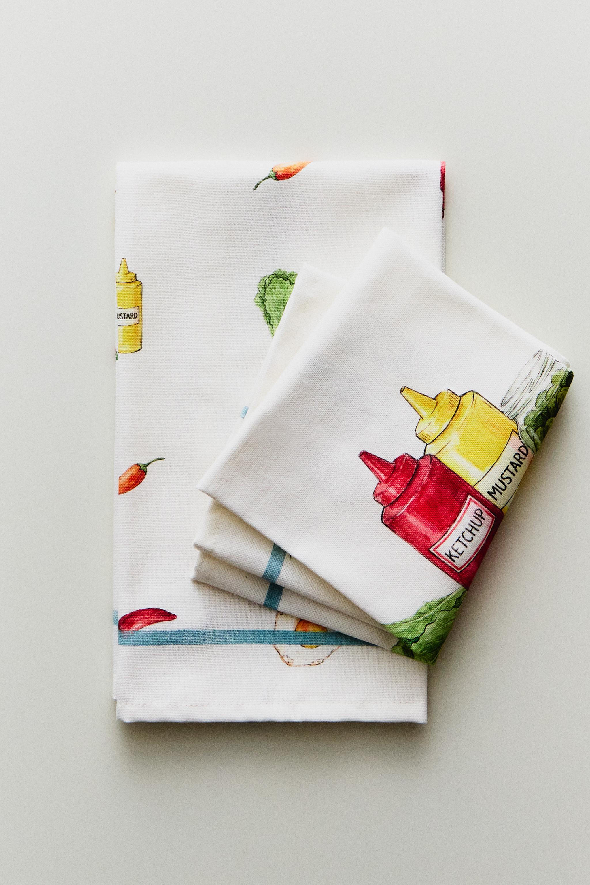 BARBECUE KITCHEN TOWELS (PACK OF 2)