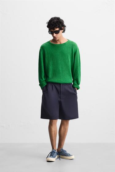 100% LINEN JUMPER - Emerald by Zara - Image 0