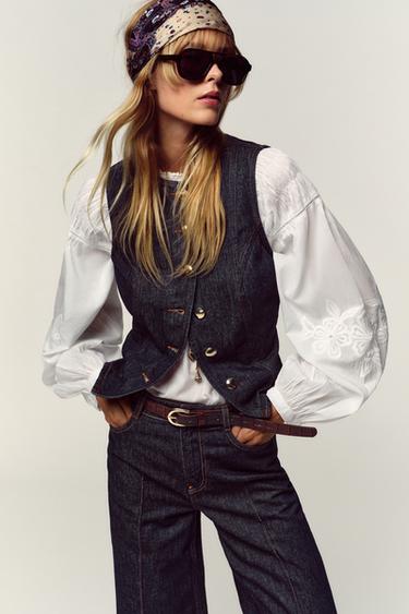 CHALECO Z1975 DENIM - Azul de Zara