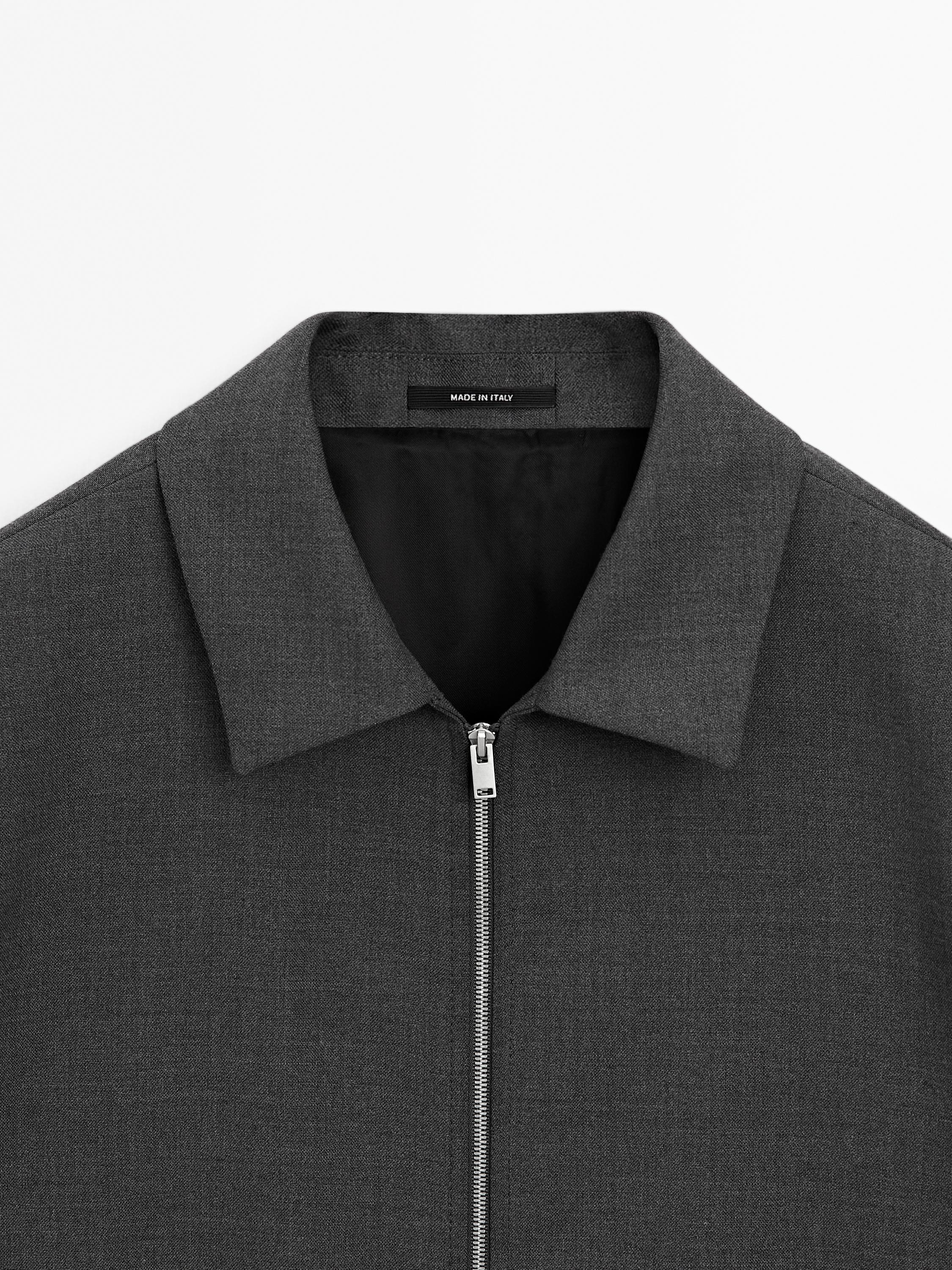 Blouson laine total look