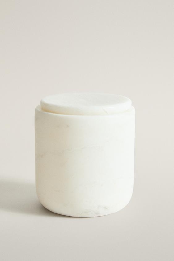POTE ORGANIZADOR DE BANHEIRO DE MÁRMORE EM BRANCO - branco da Zara - Imagem 0
