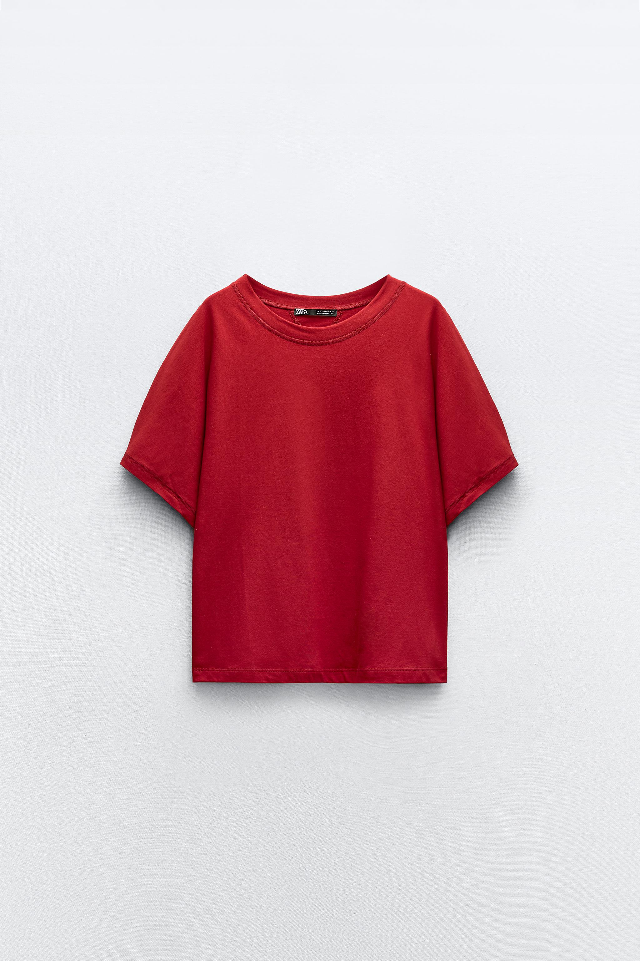 Camisetas rojas de mujer Nueva Coleccion Online ZARA Argentina