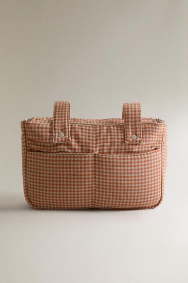 BABY GINGHAM VANITY BAG - Dark orange by Zara - Image 0