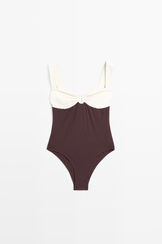 Zara Swimsuit with gathered detail - 734 - Image 0