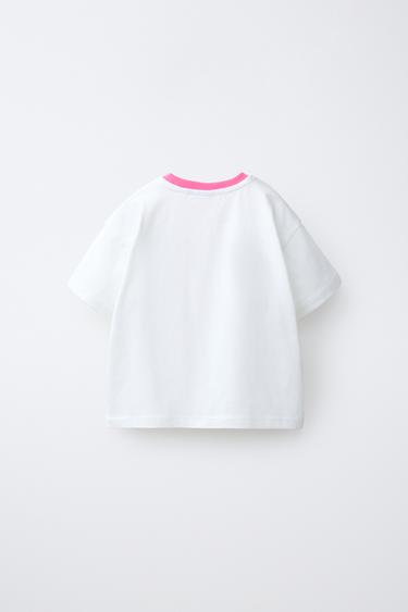 T-SHIRT MOTIFS IMPRIMÉS - Blanc de Zara - Image 1