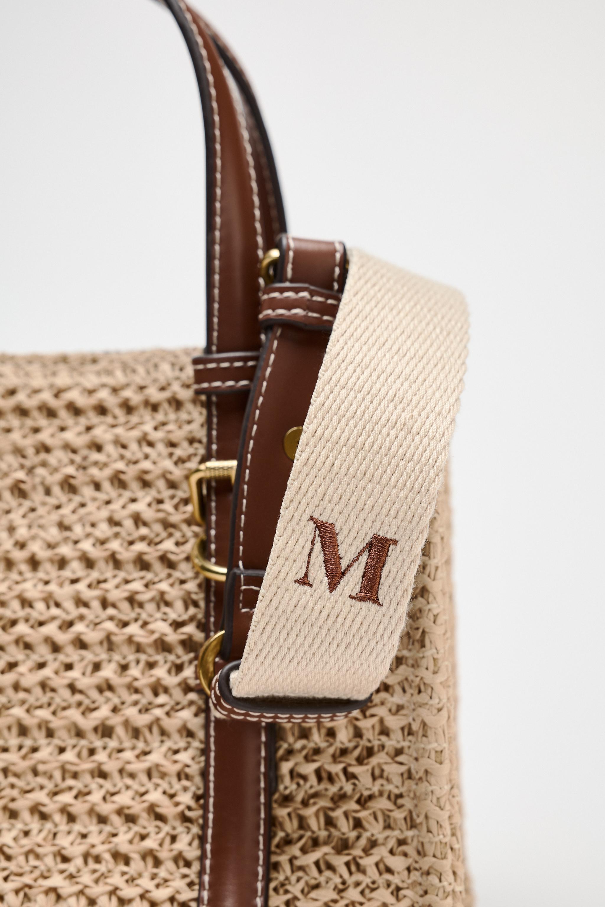 ZARA【NEW】BRAIDED KNIT MINI BAG ZARA WOMAN NWT SS25 SMALL BRAIDED KNOT BAG BRICK 0024/001