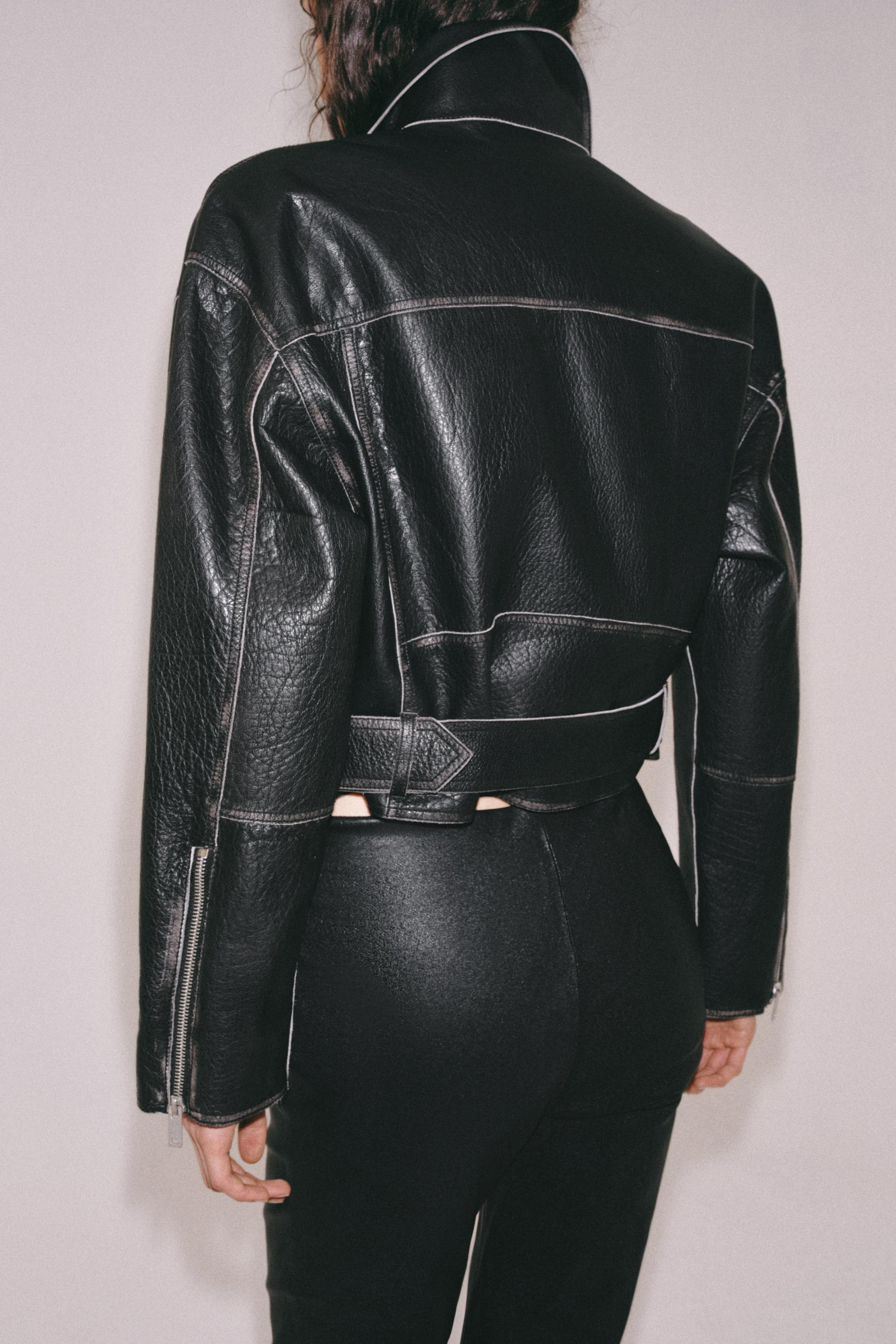 ZW COLLECTION LIMITED EDITION LEATHER BIKER JACKET